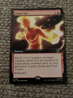 Flame On! Extended Art Marvel Super Heroes Mtg Nm 0361 - Image 1