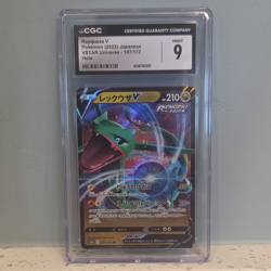 The Pokemon Company Rayquaza V 107/172 S12a VSTAR Universe JP Holo DR 2022 CGC 9 - Image 1