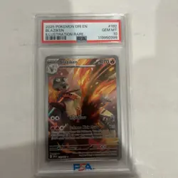 2025 Pokemon Destined Rivals Blaziken Illustration Rare #192/182 PSA 10 - Image 1