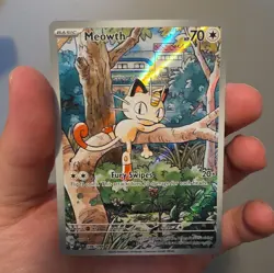Pokemon TCG Meowth 106/094 Me02: Phantasmal Flames Illus Rare Holo - Image 1