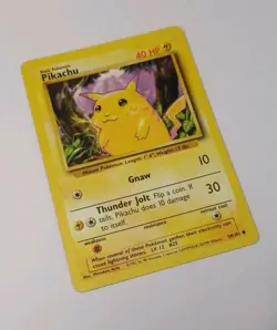 Pokemon TCG Pikachu 58/102 NM LP Base Set Vintage 1999 WOTC - Image 1