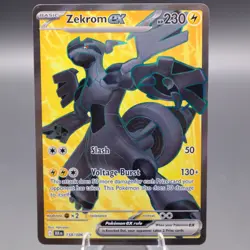 Zekrom ex 158/086 Ultra Rare SV: Black Bolt Pokemon TCG NM - Image 1