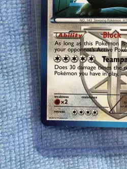 Snorlax 101/135 Pokemon TCG Black & White Plasma Storm 2012. Non Holo LP - Image 5