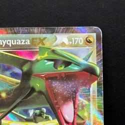 Rayquaza EX 85/124 Holo EX Rare Dragons Exalted Pokemon Damaged/HP - Image 2