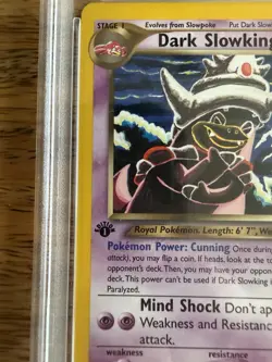 Pokemon TCG PSA 7 2002 Neo Destiny Dark Slowking 20/105 Holo Rare 1st Ed - Image 2