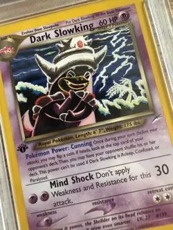 Pokemon TCG PSA 7 2002 Neo Destiny Dark Slowking 20/105 Holo Rare 1st Ed - Image 3