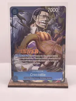 One Piece Crocodile P-082 Stamped Promo Foil Prerelease Winner English Sealed NM - Image 1