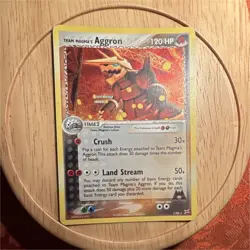 Pokemon TCG Team Magma's Aggron 7/95 Team Magma vs Team Aqua Holo Rare English - Image 1
