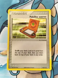 PokeDex Handy909 - 96/112 Fire Red Leaf Green - Reverse Holographic Pokemon Card - Image 1