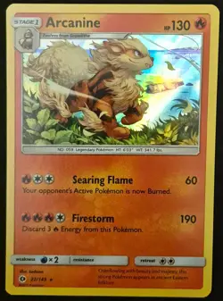 Arcanine 22/149 Holo Holo Rare SM Base Set Pokemon Holo Near Mint - Image 2