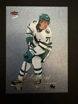 2024 Upper Deck Fleer Ultra Medallions Platinum /100 Macklin Celebrini #M-12 - Image 1