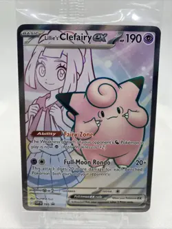 Lillie's Clefairy ex SVP 195 Black Star Promo sealed - Image 1
