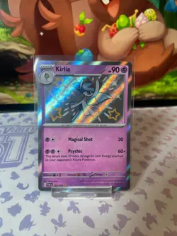 Kirlia - 154/091 - Paldean Fates - Pokemon TCG Card NM Rare Baby Shiny - Image 1