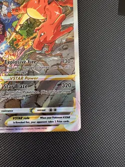 Pokemon TCG Charizard Vstar Sword & Shield Swsh262 Holo Promo - Image 3