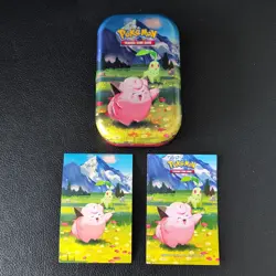 *EMPTY* Ascended Heroes Mini Tin Clefairy and Chikorita (Card/Sticker Inc) - Image 1