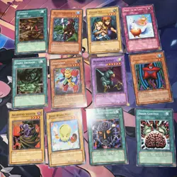 Yugioh Cards 1996 - 12 Card Lot DY37 Rare Ultra Vintage Bundle Starter - Image 1