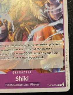 Shiki OP06-073 Uncommon Wings Of The Captain One Piece Card Game - Image 5