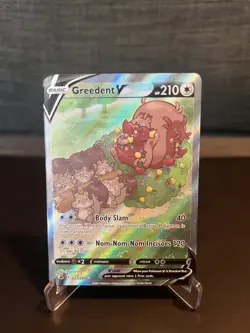 Pokemon TCG Greedent v Full Art Ultra Rare Alternate Card Fusion Strike 257/164 - Image 1