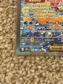 Pokemon Card TCG Mega Greninja EX 116/086 - Special Illustration Rare - Image 5