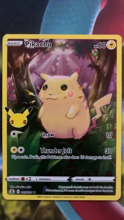 Pokemon TCG Pikachu 005/025 Celebrations 25th Anniv Holo Rare Eng 60 HP - Image 1