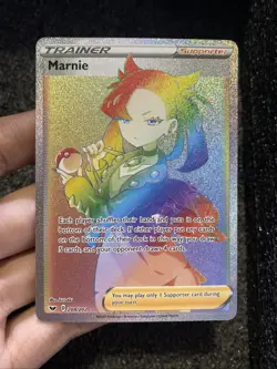 Marnie 208/202 Sword & Shield Rainbow Rare NM - Image 2