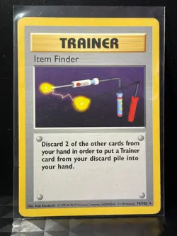 Pokemon Item Finder 74/102 - Rare Trainer - (96) SHADOWLESS Base Set - Image 2