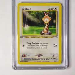 CGC 8.5 Sentret 1st Edition 71/111 Neo Genesis Pokemon 2000 - Image 1
