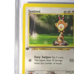 CGC 8.5 Sentret 1st Edition 71/111 Neo Genesis Pokemon 2000 - Image 3
