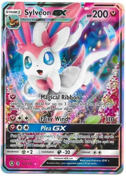 Pokemon TCG – Sylveon GX #92a/145 – Guardians Rising – LP/NM - Image 1