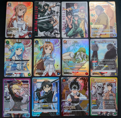 SAO AoT Union Arena Promos English SR and Promo Lot 12 Cards - Near Mint - Image 1