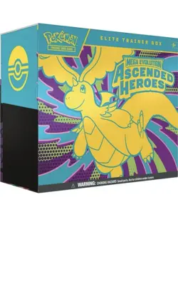 Pokemon Elite Trainer Box Mega Evolution Ascended Heroes Dragonite TCG - Image 1