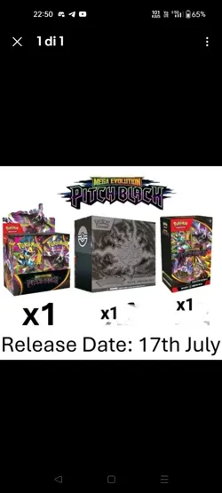 PITCH BLACK 1x Pokemon Center ETB, 2x Booster Bundle, 1x Booster Box ✔✅✅✅ - Image 1