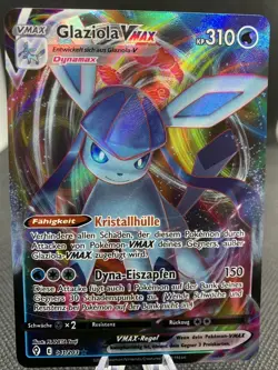 Glaziola Vmax 041/203 Drachenwandel Holo Full Art Deutsch/German Pokemon Karte - Image 1