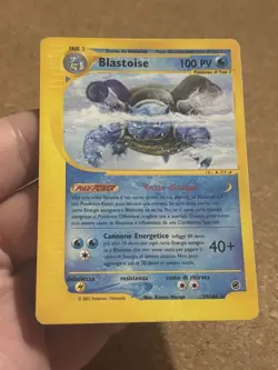Blastoise 37/165 Set Expedition Rara Carta Pokemon Italiana Good Played - Image 2