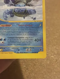 Blastoise 37/165 Set Expedition Rara Carta Pokemon Italiana Good Played - Image 4