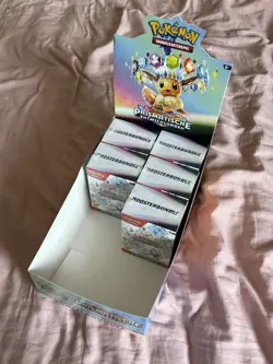 5x Pokemon Prismatische Entwicklungen Booster Bundle mit Aufsteller Neu und OVP - Image 1