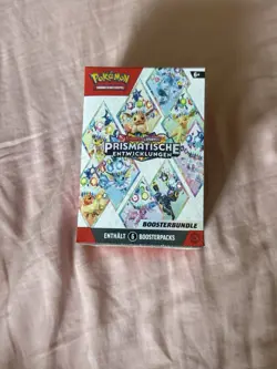 5x Pokemon Prismatische Entwicklungen Booster Bundle mit Aufsteller Neu und OVP - Image 2
