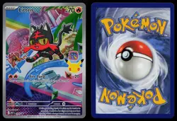 Litten - 044 Mega Evolution Promo MEP Holo Promo First Partner Pokemon NM - Image 3