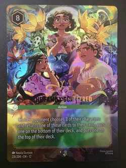 Disney Lorcana Wilds Unknown - The Family Scattered Enchanted 231/204 - Image 1
