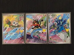 Pokemon TCG First Partner Illustration Collection Alola Series 1 Gen 7 -SET OF 3 - Image 1