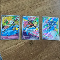 Pokemon TCG First Partner Illustration Collection Alola Series 1 Gen 7 -SET OF 3 - Image 1