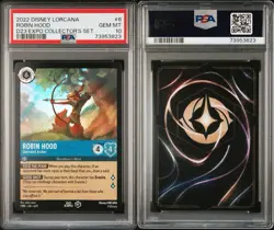 Disney Lorcana Robin Hood 2022 D23 PSA 10 First Edition - Image 3