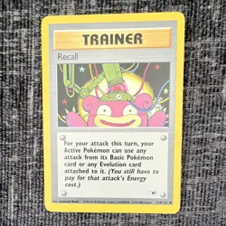 Pokemon TCG Recall Gym Heroes Uncommon Trainer 116/132 2000 Excellent - Image 1
