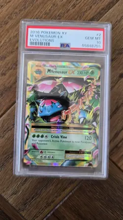 M Venusaur EX PSA 10 Evolutions 2/108 Graded Pokemon Card 2016 Mega Gem Mint XY - Image 1