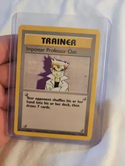 IMPOSTER PROFESSOR OAK - 73/102 - Base Set - Pokemon Card - EXC - Image 1