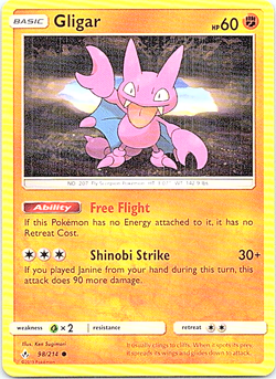 Gligar 98/214 Pokemon Unbroken Bonds Light Play - Image 1