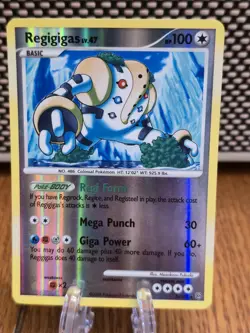 Pokemon TCG Regigigas Holo Rare Stormfront 9/100 LP - Image 1