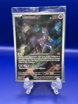 Mewtwo SVP 052 Pokemon TCG Sealed Scarlet Violet 151 Black Star Promo Full Art - Image 1