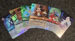 Disney Lorcana D100 Collector's Promo Gift Set All Cards Light Played - Image 1