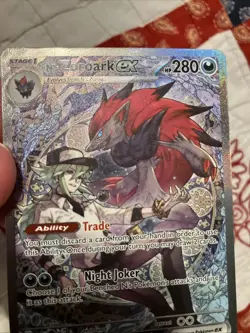 N's Zoroark EX 286/217 Ascended Heroes Special Illustration Rare Nice! - Image 2